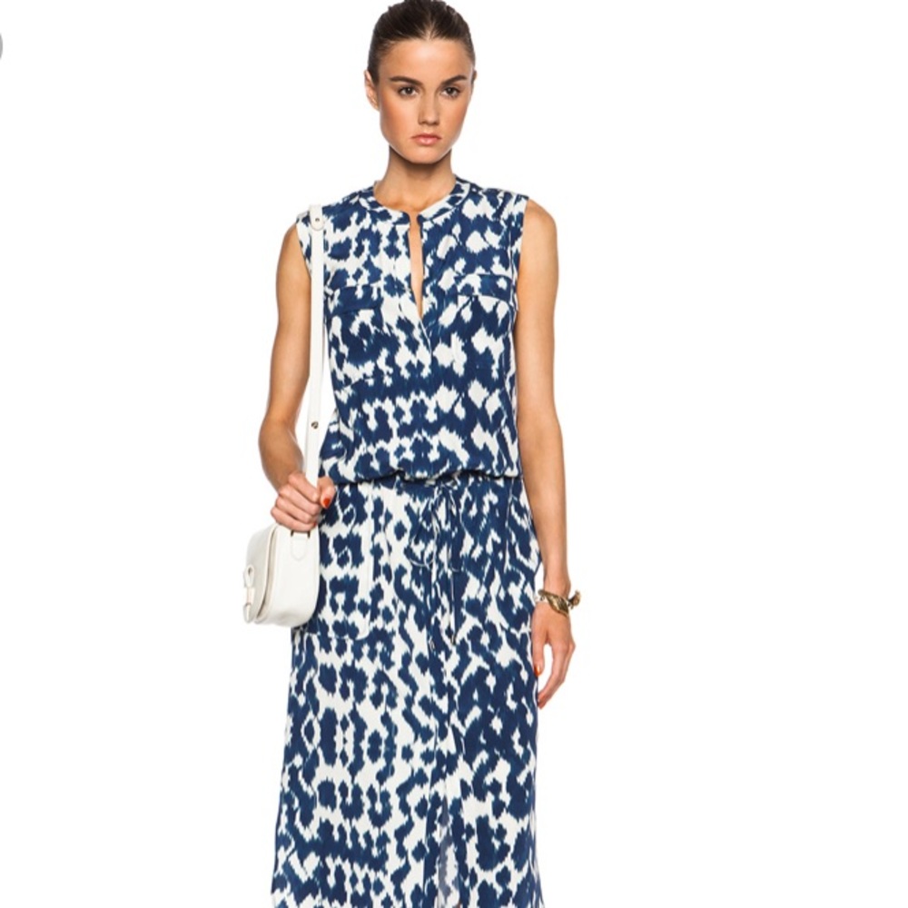 Vince Ikat Cargo Maxi Dress
